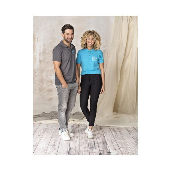 Polo Beryl à manches courtes pour homme - Polo durable et polyvalent en coton et polyester recyclé - BCM Goodies