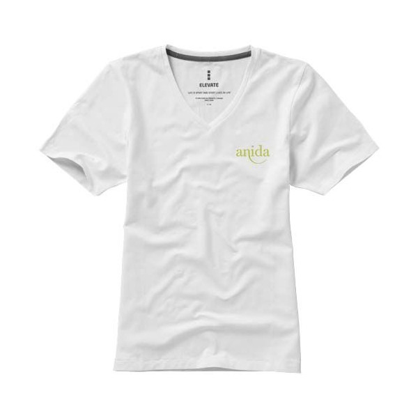 T-shirt à col en V biologique pour femmes de Kawartha - BCM Goodies