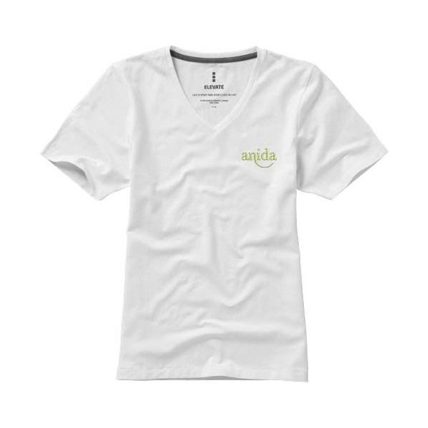 T-shirt à col en V biologique pour femmes de Kawartha - BCM Goodies