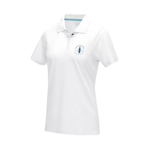 Polo bio à manches courtes pour femme - Graphite | BCM Goodies