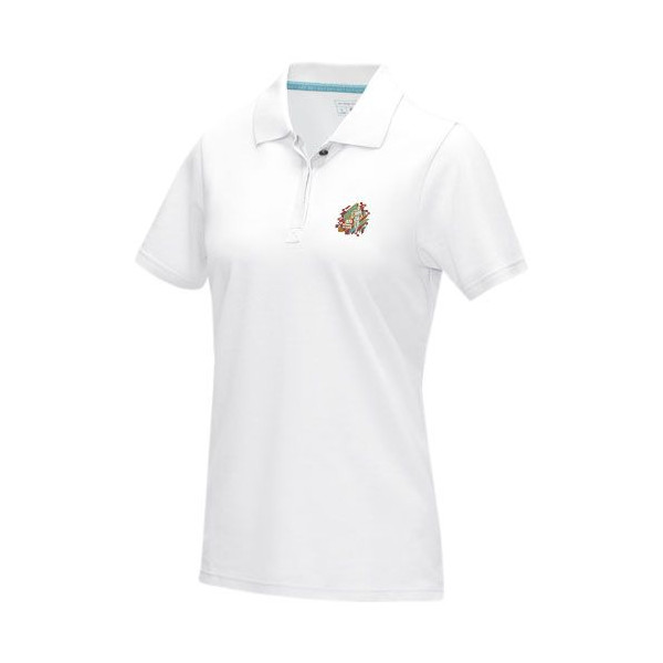 Polo bio à manches courtes pour femme - Graphite | BCM Goodies