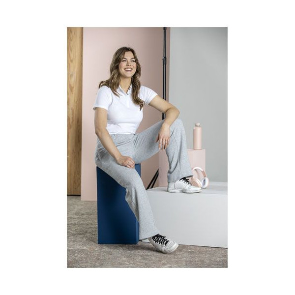 Polo bio à manches courtes pour femme - Graphite | BCM Goodies