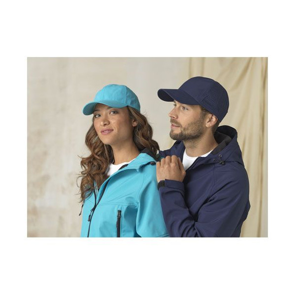 Casquette cool fit Mica 6 panel GRS recyclée ajustée pour entreprise | BCM Goodies