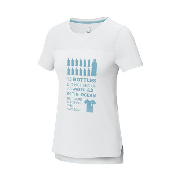 T-shirt à manches courtes Borax pour femmes - Matériaux recyclés certifiés GRS - Personnalisable avec logo - Idéal pour entrepri