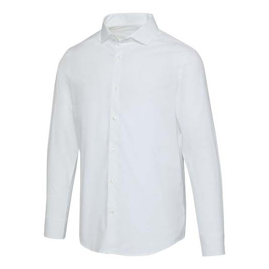 Chemise en popeline homme Carnelian en coton certifié BCI avec élasticité supplémentaire - BCM Goodies