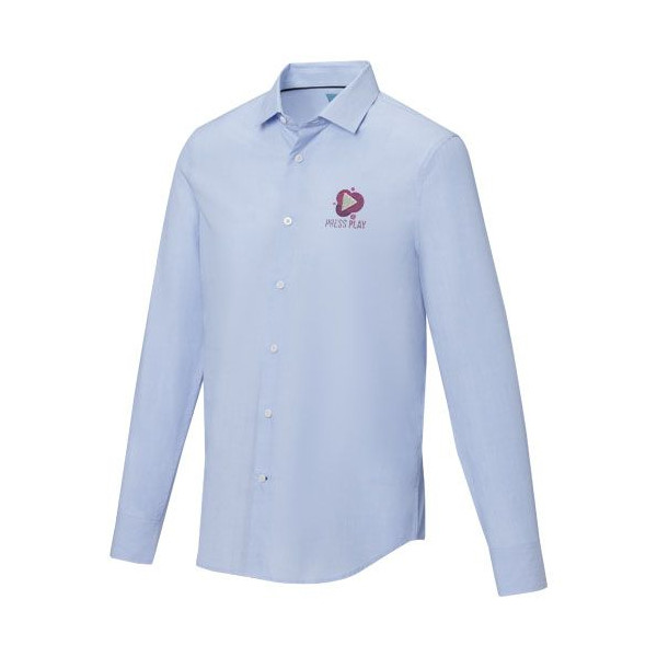 Chemise Cuprite à manches longues en coton biologique - Personnalisable avec logo | BCM Goodies