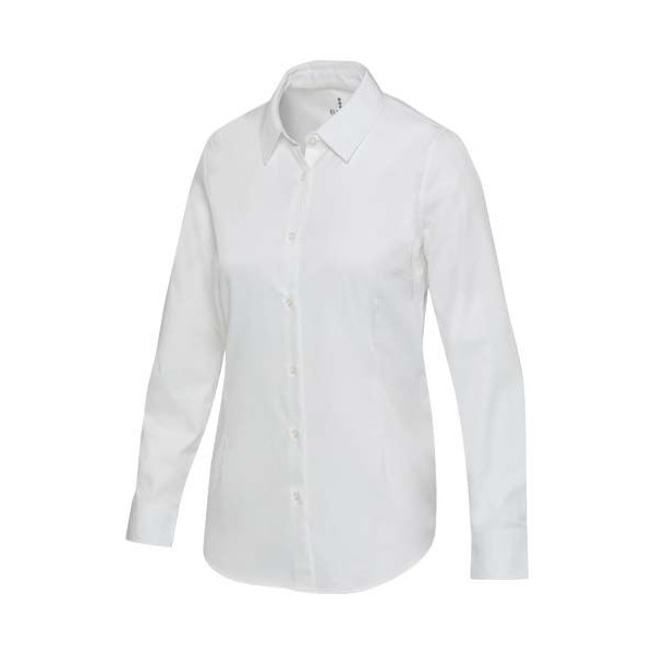 Chemise en sergé à manches longues pour femme Citrine - Chemise en coton certifié BCI de qualité supérieure
