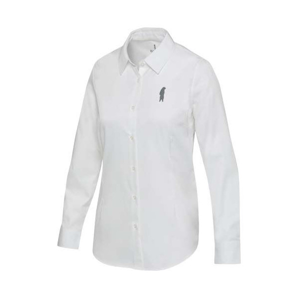 Chemise en sergé à manches longues pour femme Citrine - Chemise en coton certifié BCI de qualité supérieure