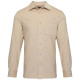 Chemise unisexe en velours côtelé Alum - Chemise confortable et polyvalente pour tous les sexes