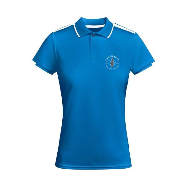 Polo de sport Tamil à manches courtes pour femme en polyester recyclé antibactérien - BCM Goodies