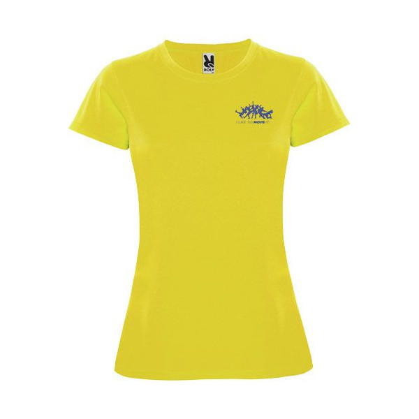 T-shirt sport Montecarlo à manches courtes pour femme - Personnalisable pour événements d'entreprise