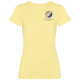 T-shirt femme à manches courtes délavé col ras du cou - BCM Goodies