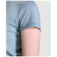 T-shirt femme à manches courtes délavé col ras du cou - BCM Goodies