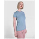 T-shirt femme à manches courtes délavé col ras du cou - BCM Goodies