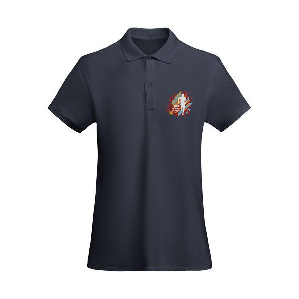 Polo ajusté à manches courtes pour femme en coton organique - BCM Goodies