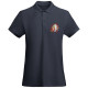 Polo ajusté à manches courtes pour femme en coton organique - BCM Goodies