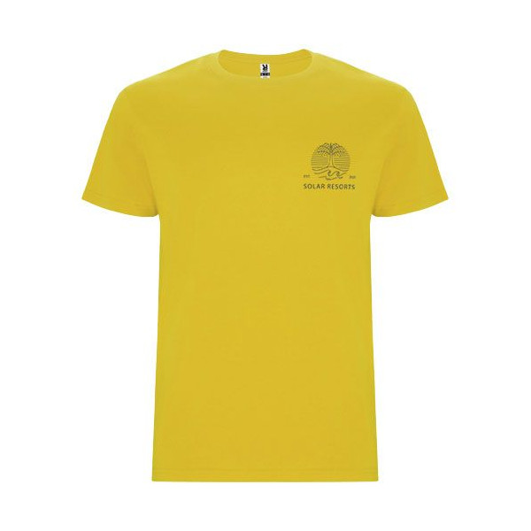 T-shirt tubulaire à manches courtes pour homme - Col rond élasthanne - BCM Goodies