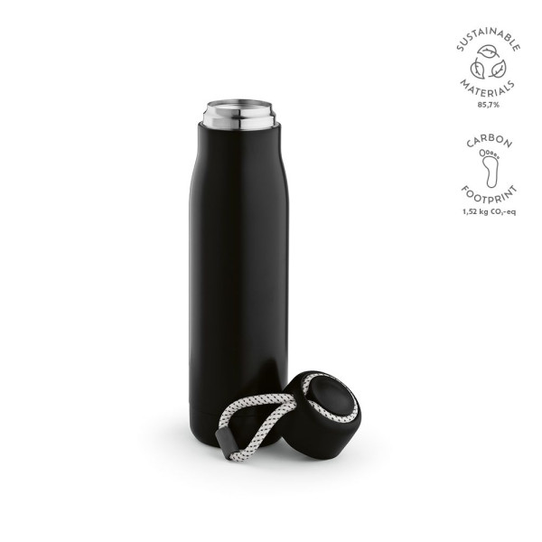 Bouteille Lena 570 ml en acier inoxydable recyclé personnalisable – Bouteille isotherme écologique pour entreprises – BCM Goodie