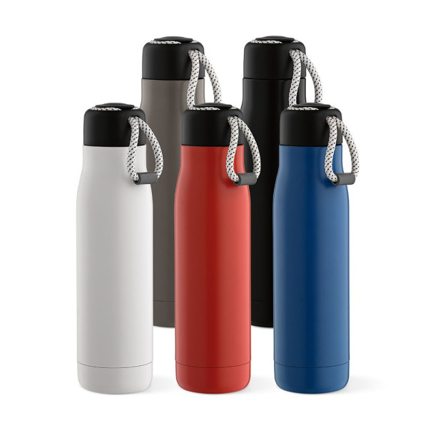 Bouteille Lena 570 ml en acier inoxydable recyclé personnalisable – Bouteille isotherme écologique pour entreprises – BCM Goodie