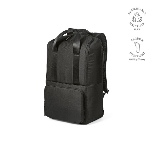 Sac à dos personnalisable Bucharest 18L en polyester recyclé – Idéal pour événements, cadeaux d’entreprise et welcome packs