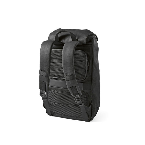 Sac à dos personnalisable Copenhagen Backpack 20L en coton recyclé imperméable avec fermeture boucle G et écusson détachable – B