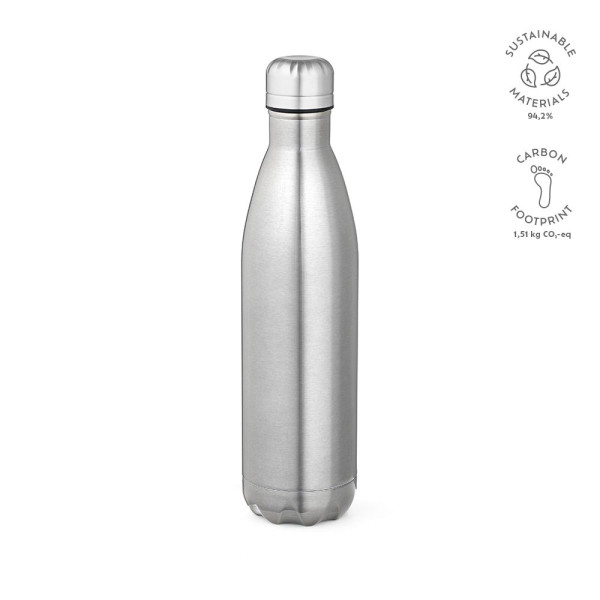Bouteille personnalisable Mississippi 800P en acier inoxydable recyclé – 4 tailles et 15 couleurs – Cadeau d’entreprise écologiq