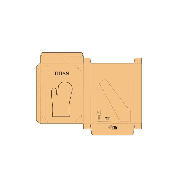 Gant de cuisine personnalisable en coton recyclé Titian Kitchen Glove – Objet publicitaire durable pour entreprises