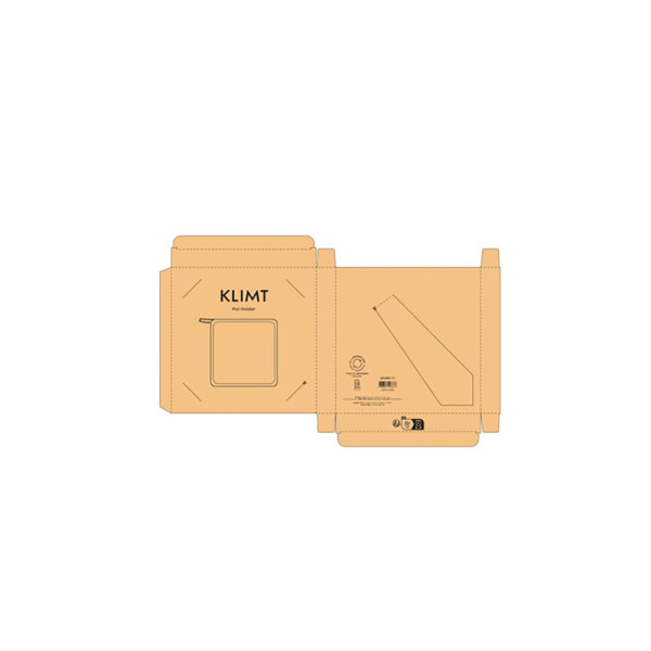 Porte-casserole personnalisable Klimt en coton recyclé – Accessoire de cuisine pour entreprises et cadeaux d’affaires