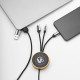 Câble Feynman personnalisable multi-connecteurs USB-A, USB-C, Micro-USB, Lightning et sans fil – 1 mètre, matériaux durables rPE