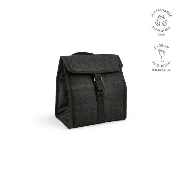 Glacière isotherme personnalisable Reykjavik Cooler en rPET noir – Accessoire outdoor écologique pour boissons fraîches – BCM Go