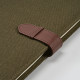Classeur Eliot A4 en toile de coton recyclée avec pochette tablette et accessoires - BCM Goodies