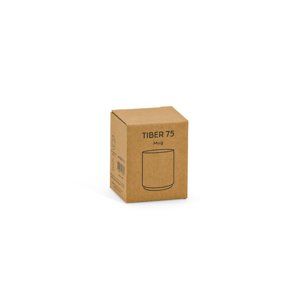 Tiber 75 Mug sans poignée en céramique personnalisable – Mug élégant et durable pour cadeaux d’entreprise et communication de ma