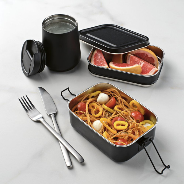 Lunchbox Tintoretto 1240 ml avec deux compartiments – Boîte à repas pratique et résistante pour le travail et les déplacements |