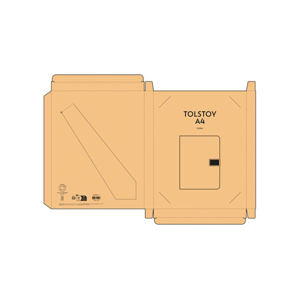 Tolstoy A4 Folder personnalisable en rPET | Conférencier écologique pour entreprise et événementiel