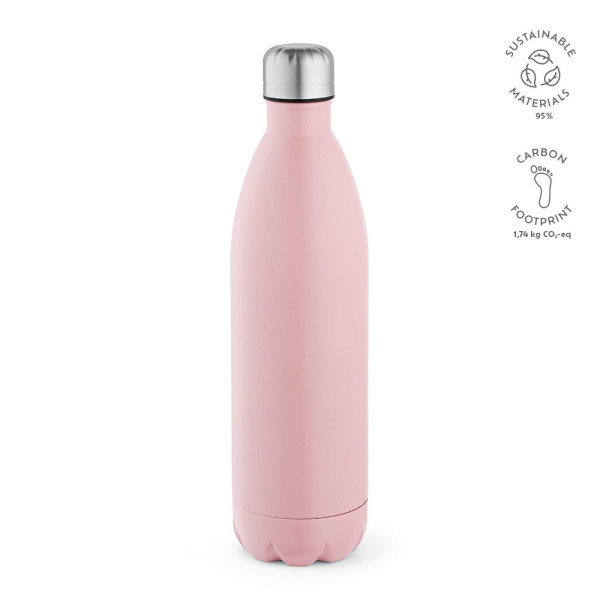 Bouteille personnalisable Mississippi 1100 en acier inoxydable recyclé – 4 tailles, 15 couleurs – BCM Goodies