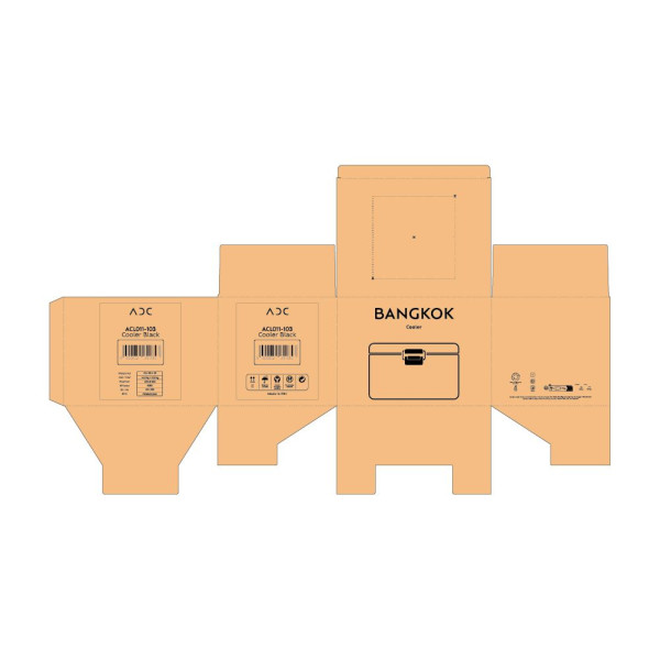 Glacière Bangkok Cooler 12L en plastique recyclé avec plaque personnalisable – BCM Goodies