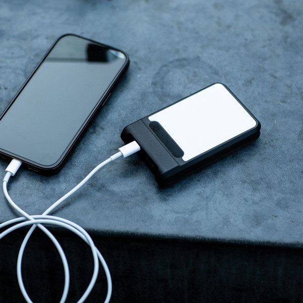 Ampx Powerbank 6000mAh personnalisable – Batterie externe compacte USB A et USB C pour déplacements professionnels – BCM Goodies