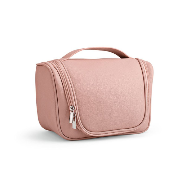 Trousse de toilette Shanghai en cuir recyclé – Accessoire de voyage éco-responsable pour entreprises et cadeaux d’affaires