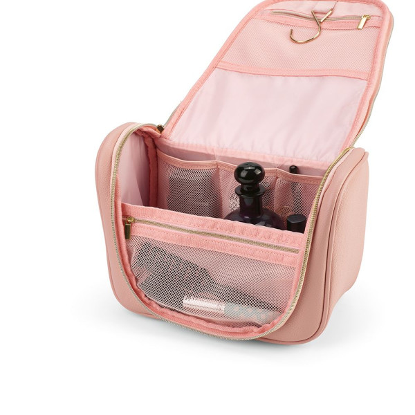 Trousse de toilette Shanghai en cuir recyclé – Accessoire de voyage éco-responsable pour entreprises et cadeaux d’affaires