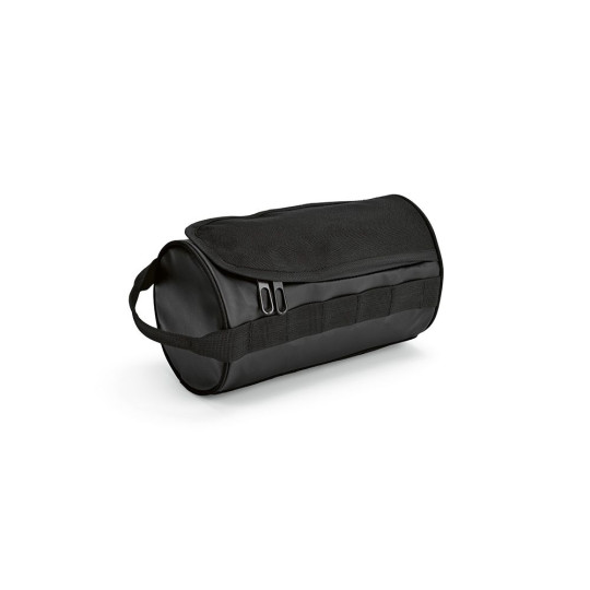 Trousse de toilette personnalisable Riga en polyester recyclé – Accessoire pratique pour déplacements professionnels et cadeaux 