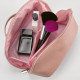 Trousse de toilette Macao en cuir recyclé avec compartiments spacieux et fermeture éclair – Accessoire de voyage BCM Goodies