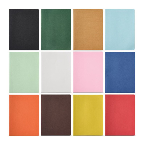 Carnet Bronte A4 en carton recyclé personnalisé – 160 pages ivoire, couverture durable, 13 couleurs, BCM Goodies