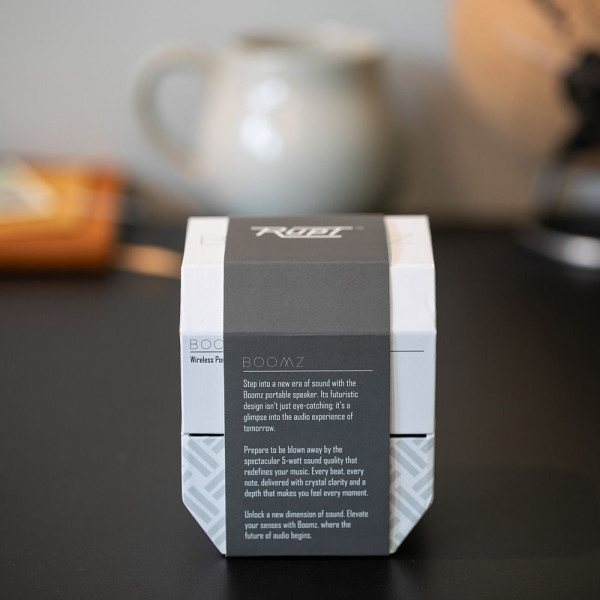 Boomz Speaker personnalisable – Haut-parleur publicitaire pour communication d’entreprise B2B