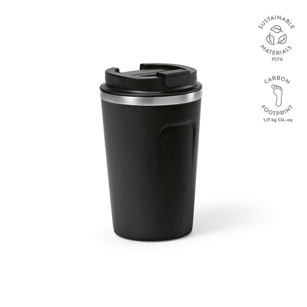 Gobelet de voyage en acier inoxydable recyclé Limpopo Travel Cup 490 ml – Isotherme, écologique et facile à nettoyer