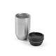 Gobelet isotherme personnalisable Okavongo Travel Cup en acier recyclé – Objet publicitaire pratique pour entreprises