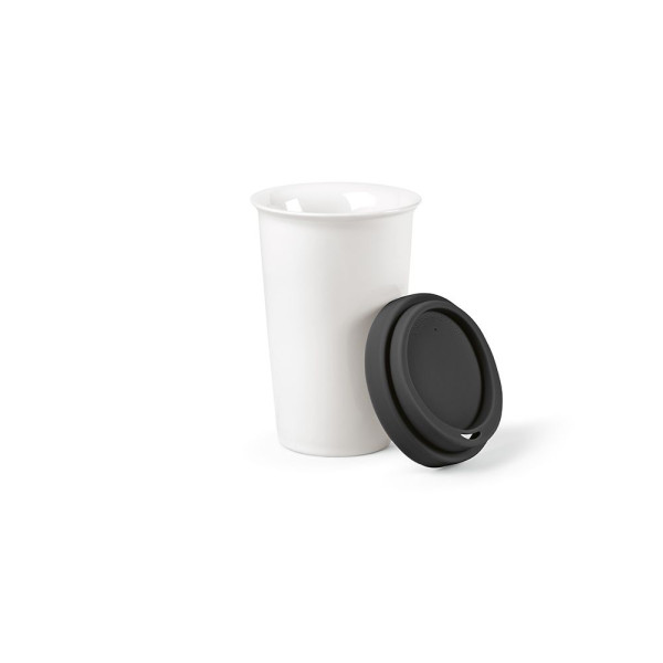 Tasse de voyage Tagus Travel Cup 300 ml en céramique avec couvercle silicone – BCM Goodies