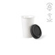 Tasse de voyage Tagus Travel Cup 300 ml en céramique avec couvercle silicone – BCM Goodies