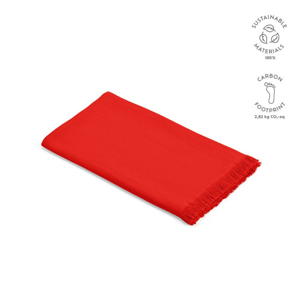Serviette de plage Cellini en coton recyclé 80x180 cm – Légère, absorbante et fabriquée au Portugal