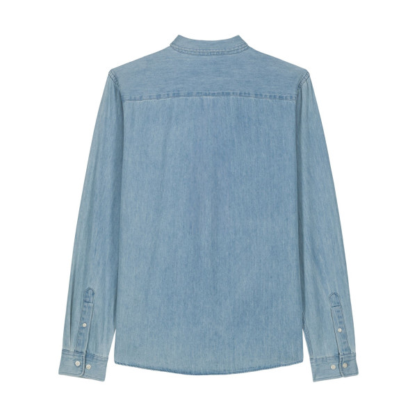 Chemise en denim personnalisable homme Stanley Denim Shirt en coton bio – Goodies d’entreprise BCM Goodies