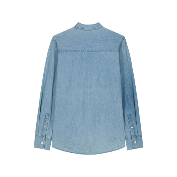 Chemise en denim personnalisable Stella en coton biologique – Goodies d'entreprise BCM Goodies